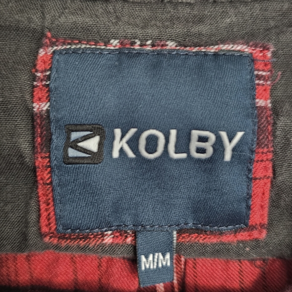 Mens Kolby Red Plaid Button Down Shirt Size Medium - Picture 9 of 9